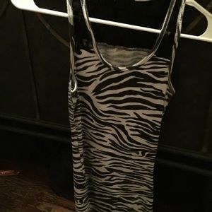 Zebra print tank top