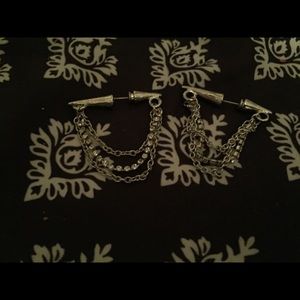 Dangle spike earrings