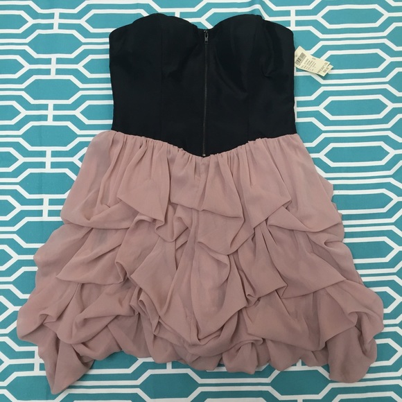 NWT - Arden B Black/Pink Corset Dress - Size: 2