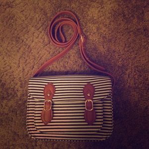 Striped crossbody
