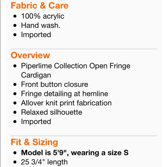 NWT Open Fringe Cardigan - Medium - Picture 4 of 4