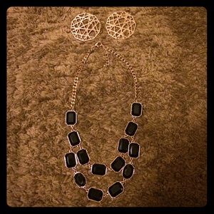 Bundle! Necklace and earrings