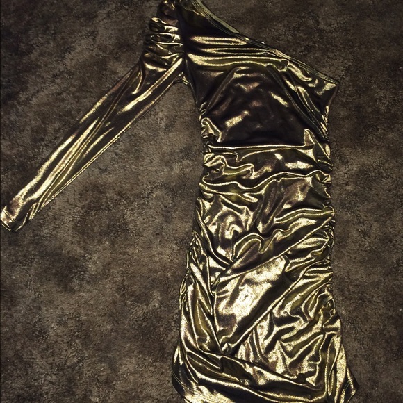 Dark gold dress