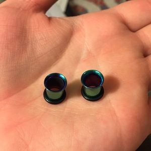 0g blue/purple/turquoise color flair tunnels