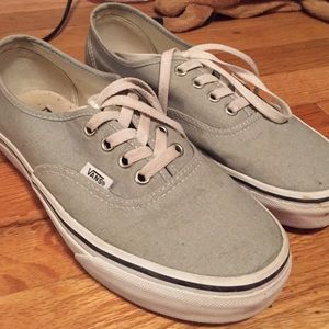 Light gray classic vans w/ thick bottom