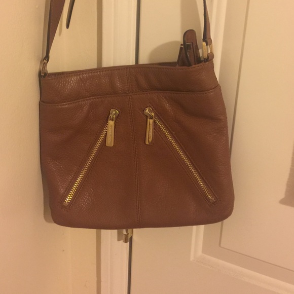 Michael kors brown body cross bag