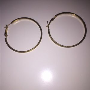 Gold hoop earrings