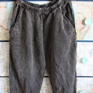 Brandy Melville gray washed pants
