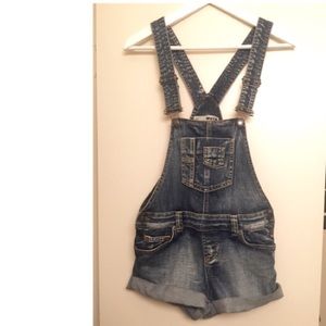 TOPSHOP Cutoff Overalls