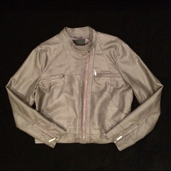 Faux Leather Motorcycle Jacket - Picture 1 of 4