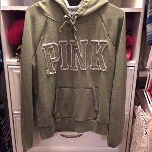 Green Victoria's Secret PINK hoodie