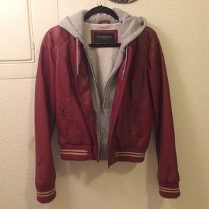 OBEY Varsity Lover Jacket in Red--Best Offer