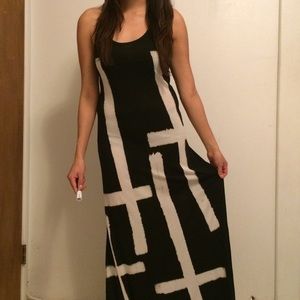 T Party Black Tie Dye Maxi Dress