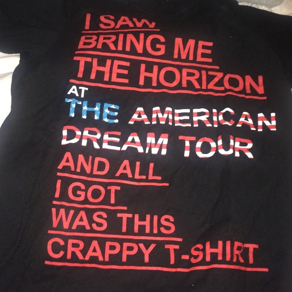 Bring me the horizon American Dream tour shirt