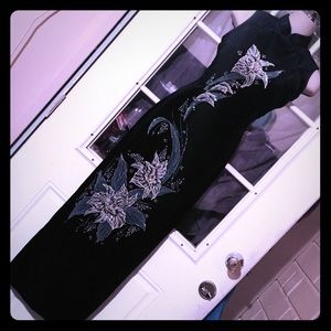 Custom made oriental vintage long dress