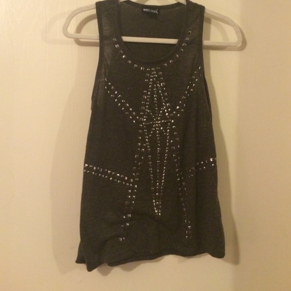 Dark grey tank top