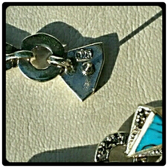 SILVER & TURQUOISE EARRING NWT - Picture 4 of 4