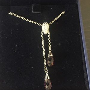 Swarovski crystal necklace and earrings