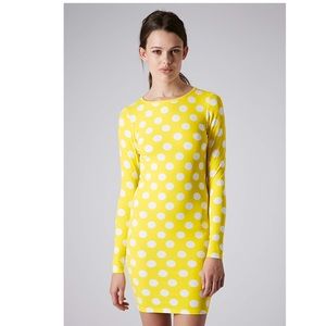 Spot Print Bodycon Dress