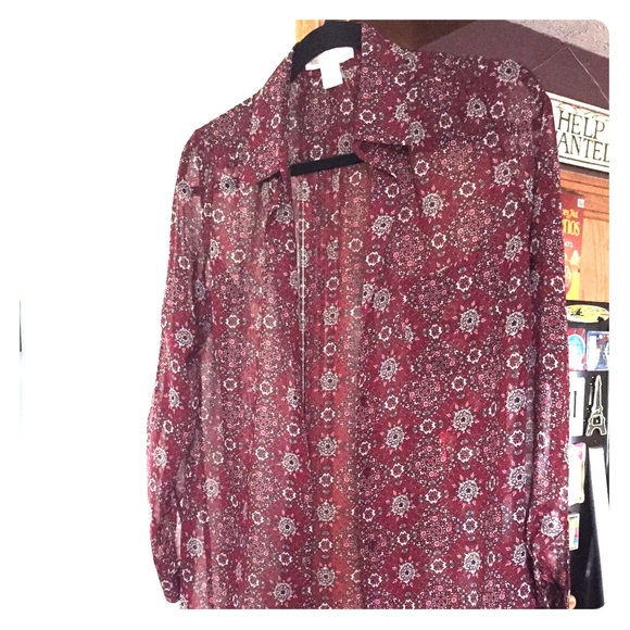 Sheer blouse long for leggings