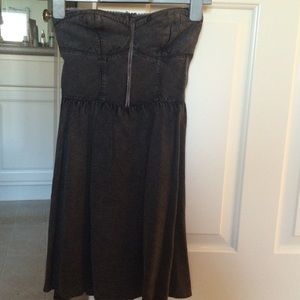 Cute zip front bustier dress