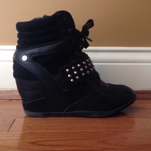 Sporty Studded Wedges - Picture 2 of 2