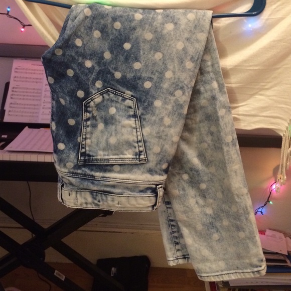 ZARA Polka Dot Jeans 😍