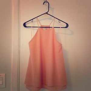 Paper Crane light pink chiffon tank
