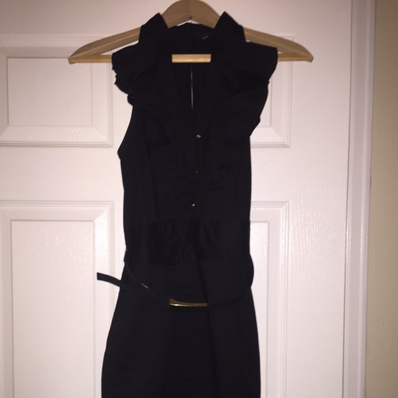 Express Black sleeveless dress.