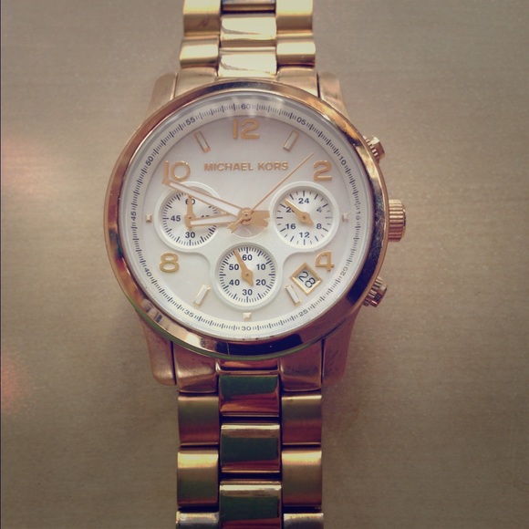 {Michael Kors Gold Tone Watch}