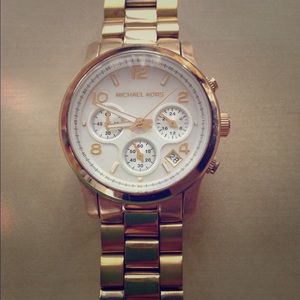 {Michael Kors Gold Tone Watch}