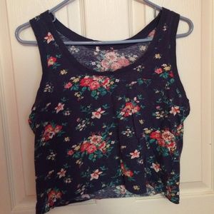 Short floral tank