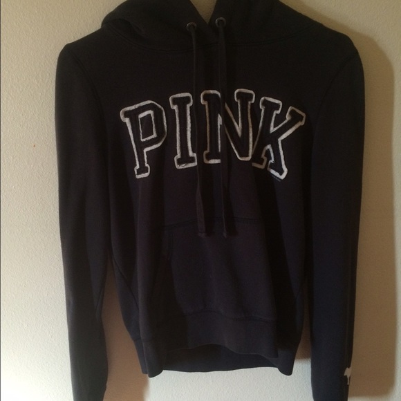 VICTORIA SECRET PINK BLACK SWEATSHIRT