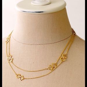 Stella & Dot Signature Clover Necklace in Gold