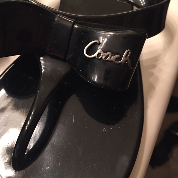 Sold locally COACH jelly flip flops - Picture 2 of 4