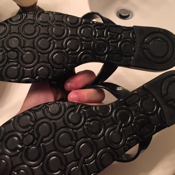 Sold locally COACH jelly flip flops - Picture 3 of 4