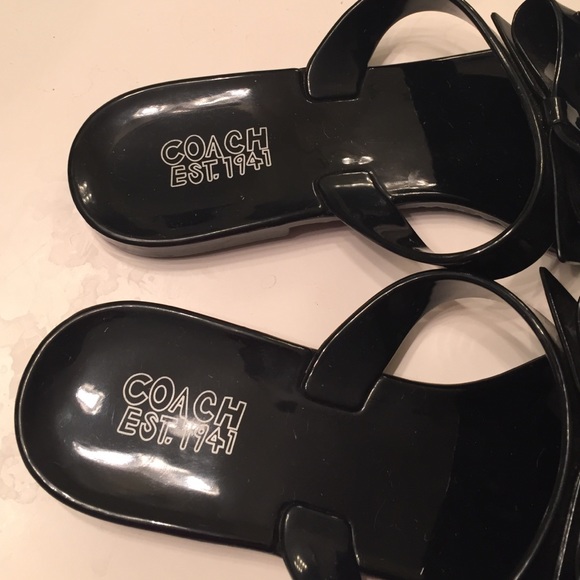 Sold locally COACH jelly flip flops - Picture 4 of 4