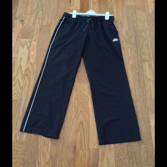 Nike  Black with white stripes sportswear pant