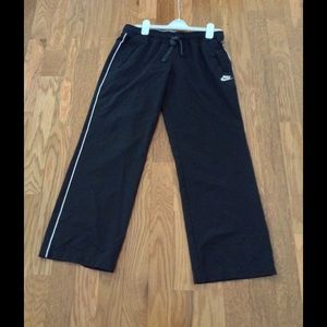 Nike Black with white stripes sportswear pant