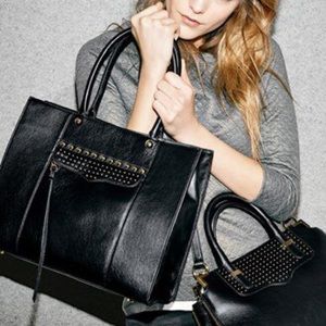 Rebecca Minkoff Medium MAB Tote Black Studded