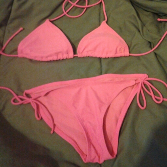 Pink bikini top and bottoms!