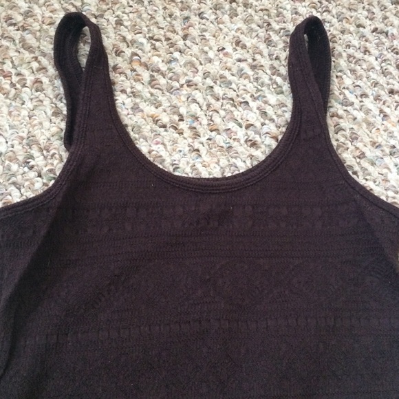 Plum body con tank top with design