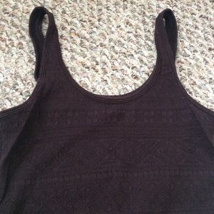 Plum body con tank top with design