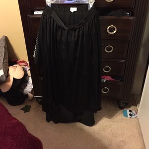 Black maxi skirt