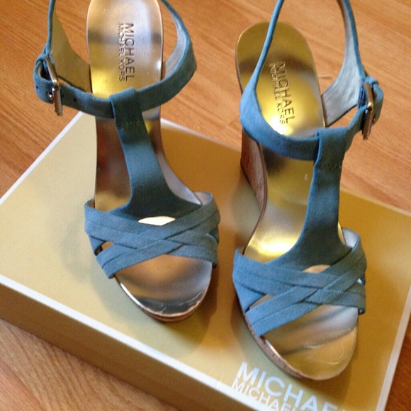 Michael Kors Amber Sandals Surf Wedges