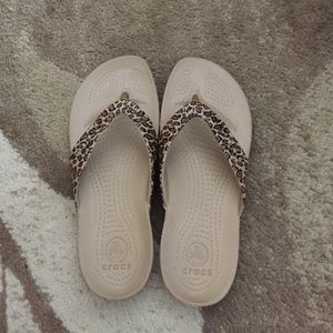 Crocs Kadee Leopard Flip Flop