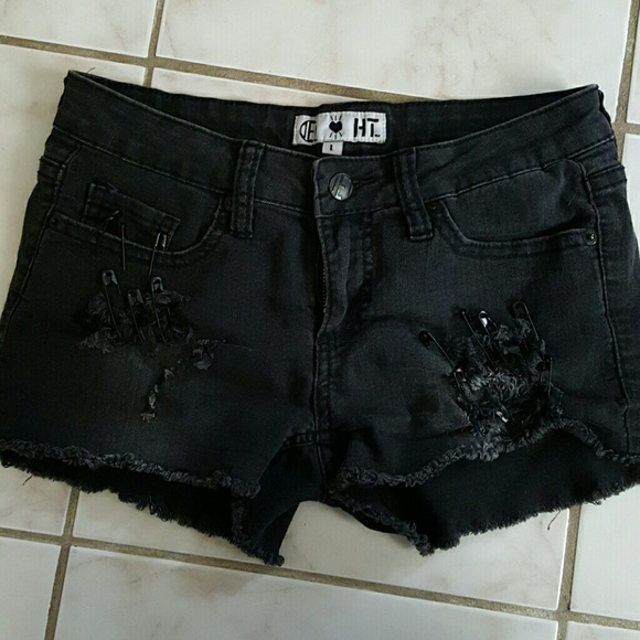 Soft black Jean shorts