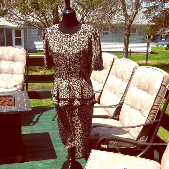 BLACK & TAN DRESS on sale