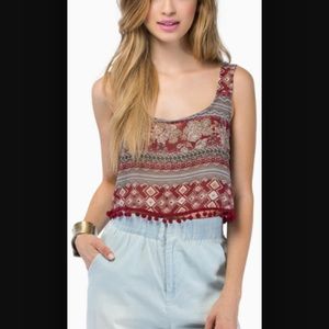 Burgundy Be Free top