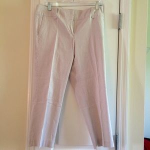 New york and company size 8 striped capri